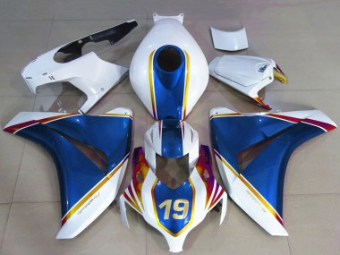 Carenados Moto Honda CBR1000RR 2008-2011 - Blanco Azul Amarillo Rojo 19