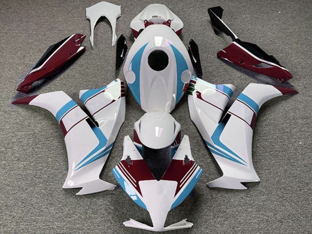 Carenados Moto Honda CBR1000RR 2012-2016 - Blanco Azul Claro Rojo Granate