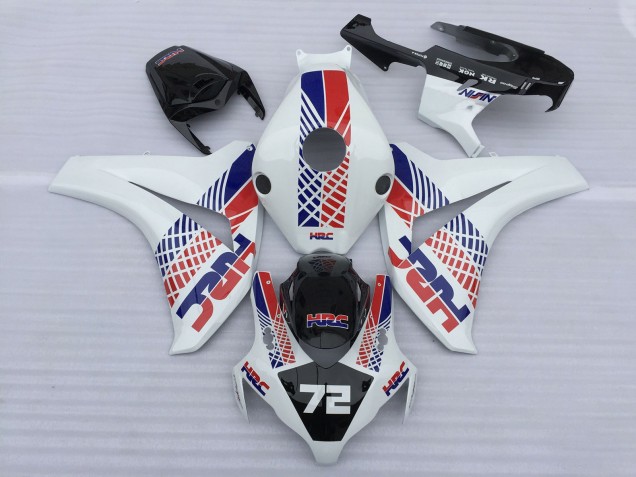 Carenados Moto Honda CBR1000RR 2008-2011 - Blanco Azul Rojo HRC 72