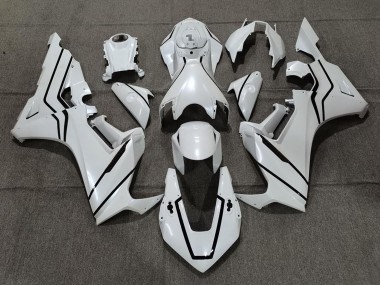 Carenados Moto Honda CBR1000RR 2017-2023 - Blanco Perla Negro Línea
