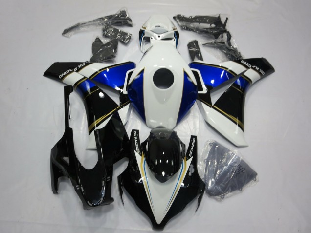 Carenados Moto Honda CBR1000RR 2008-2011 - Blanco Azul Oro Negro Brillante