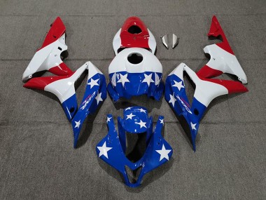 Carenados Moto Honda CBR600RR 2007-2008 - Blanco Azul Rojo American Flag