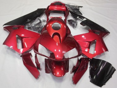 Kits Carenado Moto Honda CBR600RR 2003-2004 - Rojo Negro Brillante