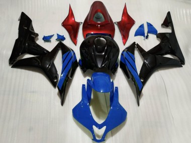 Carenados Moto Honda CBR600RR 2007-2008 - Rojo Azul Negro Brillante