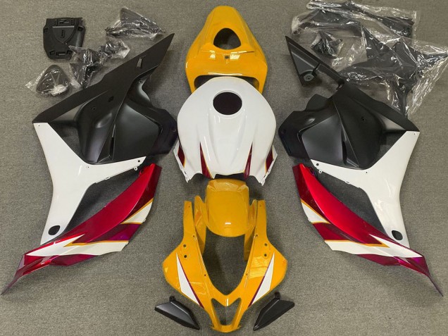 Carenados Moto Honda CBR600RR 2009-2012 - Blanco Rojo Amarillo Negro Mate