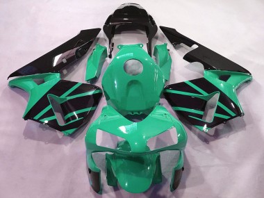 Carenados Moto Honda CBR600RR 2003-2004 - Verde Menta Negro Brillante OEM Estilo