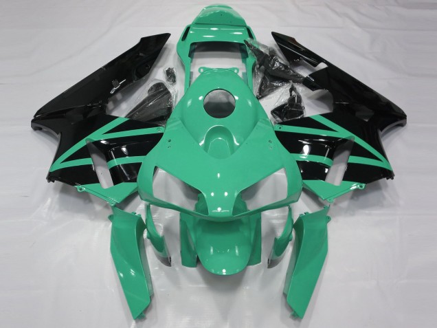 Carenados Moto Honda CBR600RR 2003-2004 - Verde Menta Negro Brillante