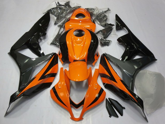 Carenados Moto Honda CBR600RR 2007-2008 - Naranja Gris Negro Brillante