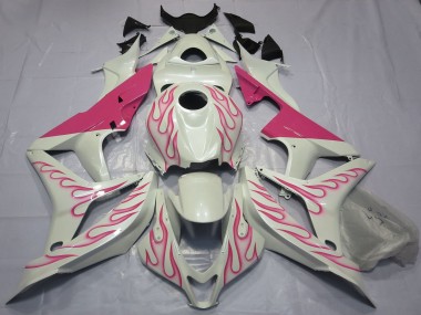 Carenados Moto Honda CBR600RR 2007-2008 - Blanco Rosa Llama
