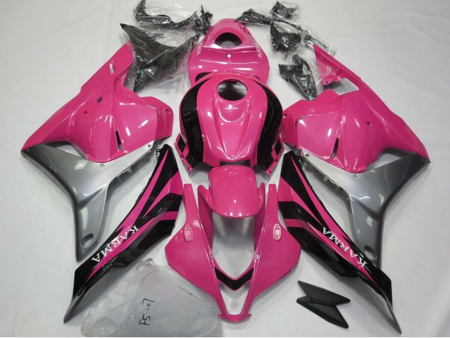 Carenados Moto Honda CBR600RR 2009-2012 - Plata Rosa Negro Brillante OEM Estilo