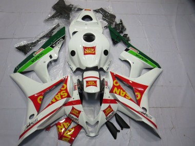 Carenados Moto Honda CBR600RR 2007-2008 - Blanco Rojo Verde Amarillo San Carlo