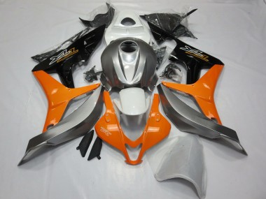 Carenados Moto Honda CBR600RR 2007-2008 - Plata Naranja Negro Brillante