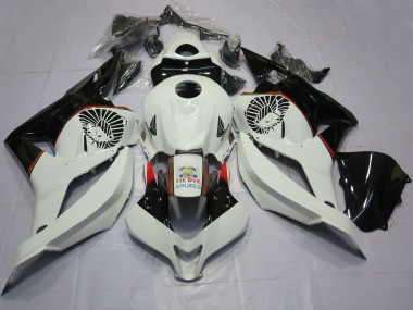 Carenados Moto Honda CBR600RR 2009-2012 - Blanco Negro Brillante Tie Dye