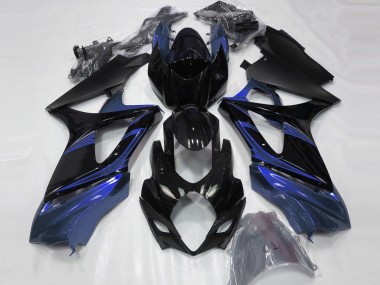 Carenados Moto Suzuki GSXR 1000 2007-2008 - Azul Negro Brillante