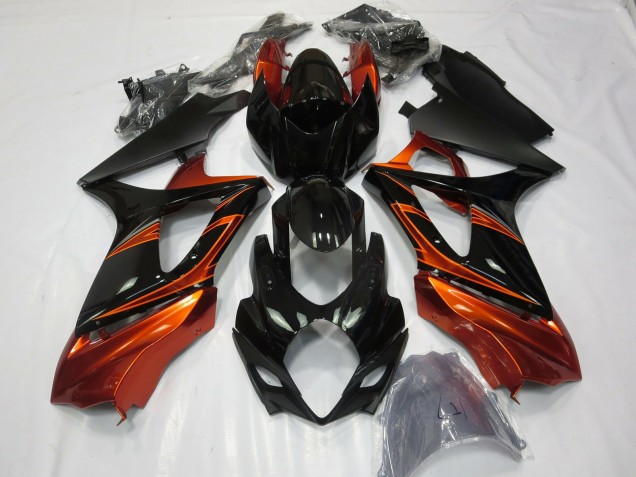 Carenados Moto Suzuki GSXR 1000 2007-2008 - Naranja Negro