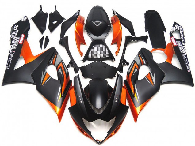 Carenados Moto Suzuki GSXR 1000 2005-2006 - Naranja Negro
