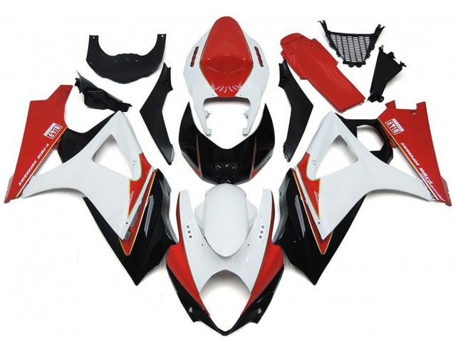 Carenados Moto Suzuki GSXR 1000 2007-2008 - Blanco Rojo Negro