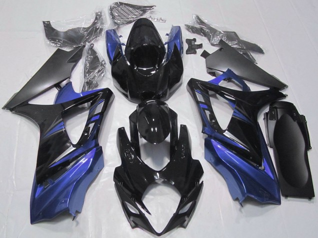 Carenados Moto Suzuki GSXR 1000 2007-2008 - Negro Brillante Azul