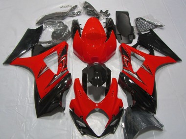 Carenados Moto Suzuki GSXR 1000 2007-2008 - Rojo Negro Brillante