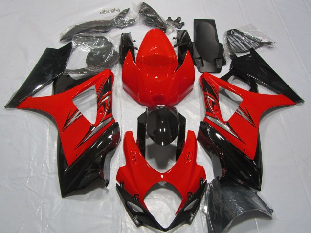 Carenados Moto Suzuki GSXR 1000 2007-2008 - Rojo Negro Brillante