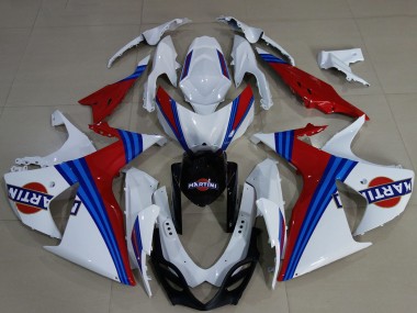 Carenados Moto Suzuki GSXR 1000 2009-2016 - Blanco Azul Rojo Martini