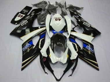 Carenados Moto Suzuki GSXR 1000 2005-2006 - Blanco Azul Negro Amarillo Viru