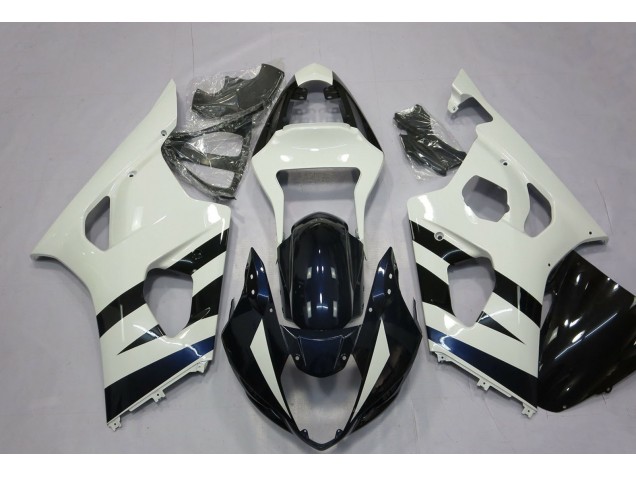 Carenados Moto Suzuki GSXR 1000 2003-2004 - Blanco Negro Brillante