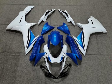 Carenado Moto Suzuki GSXR 600 / GSXR 750 2011-2024 - Blanco Azul