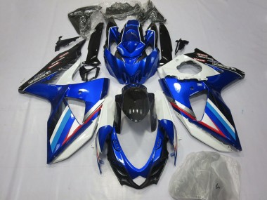 Carenados Moto Suzuki GSXR 600 / GSXR 750 2008-2010 - Azul Blanco Negro Brillante Rojo