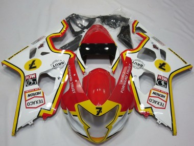 Carenados Moto Suzuki GSXR 600 / GSXR 750 2004-2005 - Blanco Rojo Amarillo