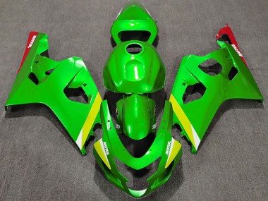 Carenados Moto Suzuki GSXR 600 / GSXR 750 2004-2005 - Verde Amarillo Blanco