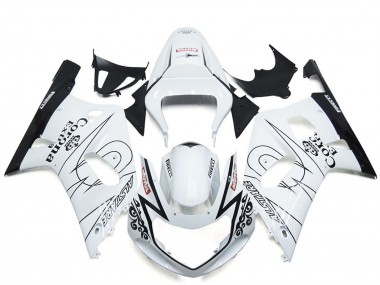 Carenado Moto Suzuki GSXR 600 / GSXR 750 2001-2003 - Blanco Negro Corona Alstare