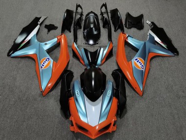 Carenados Moto Suzuki GSXR 600 / GSXR 750 2008-2010 - Naranja Azul Negro Gulf