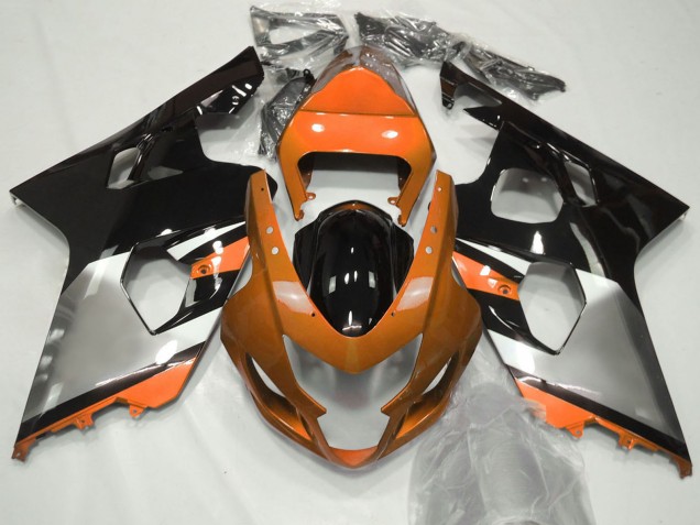 Carenados Moto Suzuki GSXR 600 / GSXR 750 2004-2005 - Naranja Plata Negro