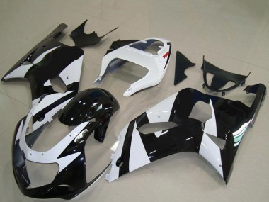 Carenados Moto Suzuki GSXR 600 / GSXR 750 2001-2003 - Blanco Negro Brillante