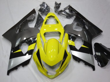 Carenados Moto Suzuki GSXR 600 / GSXR 750 2004-2005 - Amarillo Plata Gris Negro