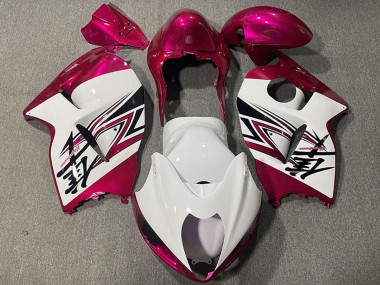 Carenados Moto Suzuki GSXR 1300 1996-2007 - Blanco Brillante Rosa