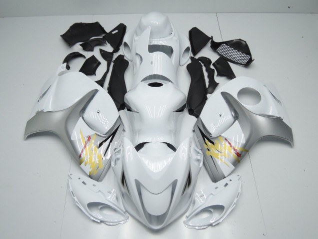Carenados Moto Suzuki GSXR 1300 2008-2020 - Blanco Plata Amarillo