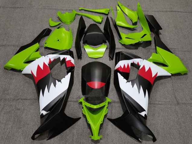 Carenados Moto Kawasaki ZX10R 2008-2010 - Verde Negro Mate Rojo Blanco Tiburón
