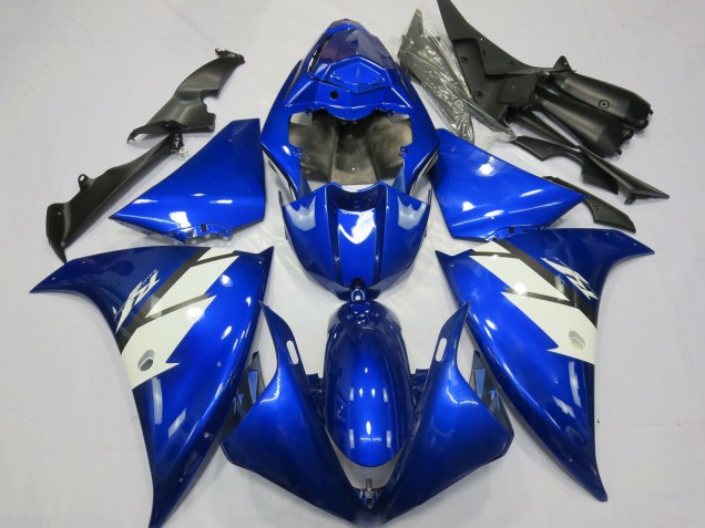 Carenados Moto Yamaha R1 2012-2014 - Azul Blanco