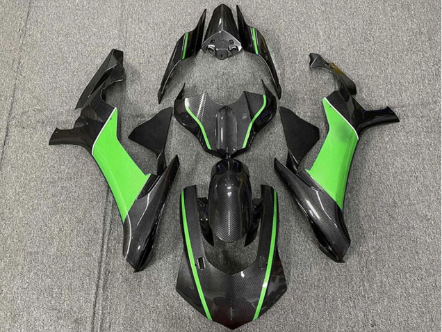 Carenados Moto Yamaha R1 2015-2019 - FibraCarbono Verde