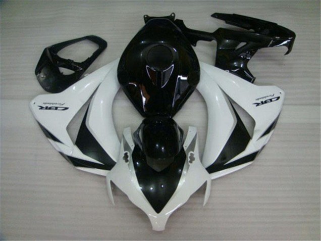 Kits Carenados Moto Honda CBR1000RR 2008-2011 - Blanco Negro Brillante