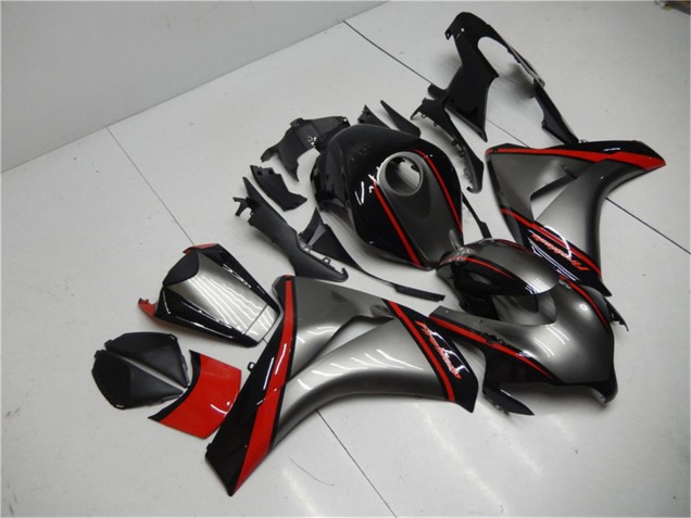 Carenado Moto Honda CBR1000RR 2008-2011 - Gris Rojo Negro Brillante