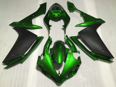 Carenados Moto Yamaha R1 2007-2008 - Verde Negro Mate