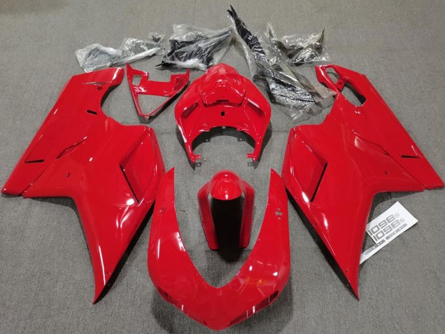 Carenados Moto Ducati 848 1098 1198 2007-2014 - Rojo Brillante Plain