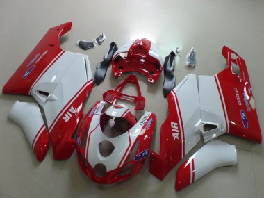 Carenados Moto Ducati 749 999 2003-2004 - Blanco Rojo Air Generali Tim