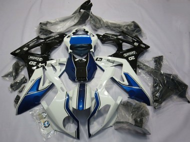 Carenado Moto BMW S1000RR 2015-2016 - Blanco Azul Negro Brillante