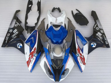 Carenados Moto BMW S1000RR 2015-2016 - Blanco Azul Negro Mate OEM Estilo