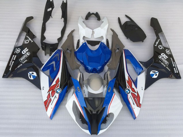 Carenados Moto BMW S1000RR 2015-2016 - Blanco Azul Negro Mate OEM Estilo