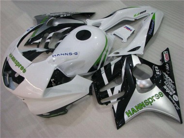 Carenados Moto Honda CBR600 F3 1995-1996 - Blanco Plata Verde Hannspree